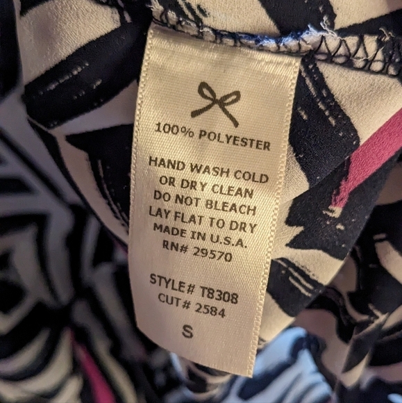 Everly Small Pink, Blue & White Sleeveless Tank Top Blouse - Picture 6 of 9